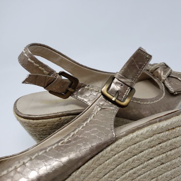 Franco Sarto Brown Wedge Sandals - Picture 7 of 12